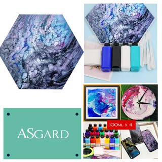 Bộ Kit Làm Tranh Sơn Acrylic 3D - Acrylic Fluid Painting