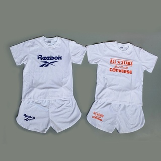 Bộ tay ngắn thể thao chất liệu cotton 100% dày mịn size đại từ 23-55kg
