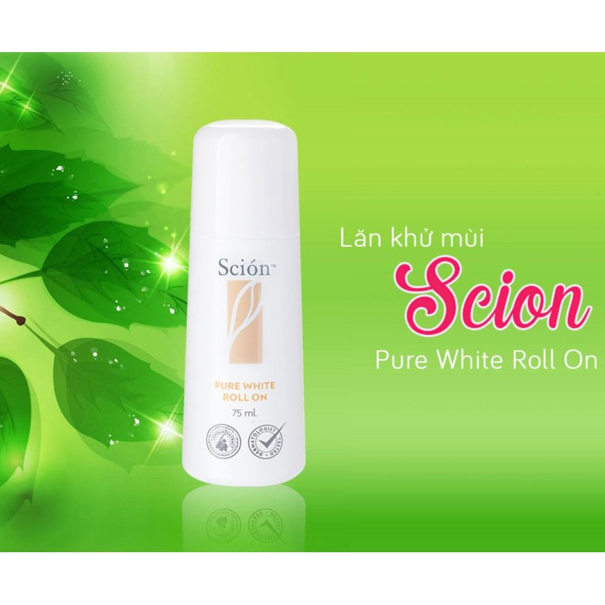 Lăn Khử Mùi Nuskin Scion Pure White Roll On 75ml ngăn ngừa hôi nách | BigBuy360 - bigbuy360.vn