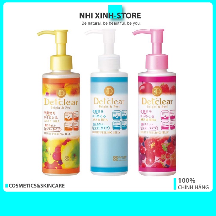 [NỘI ĐỊA NHẬT] Gel Tẩy Da Chết Meishoku Detclear Bright &amp; Peel Fruits Peeling Jelly