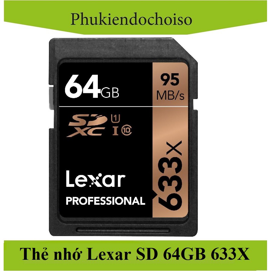 Thẻ nhớ SDXC Lexar Professional 64GB 633X