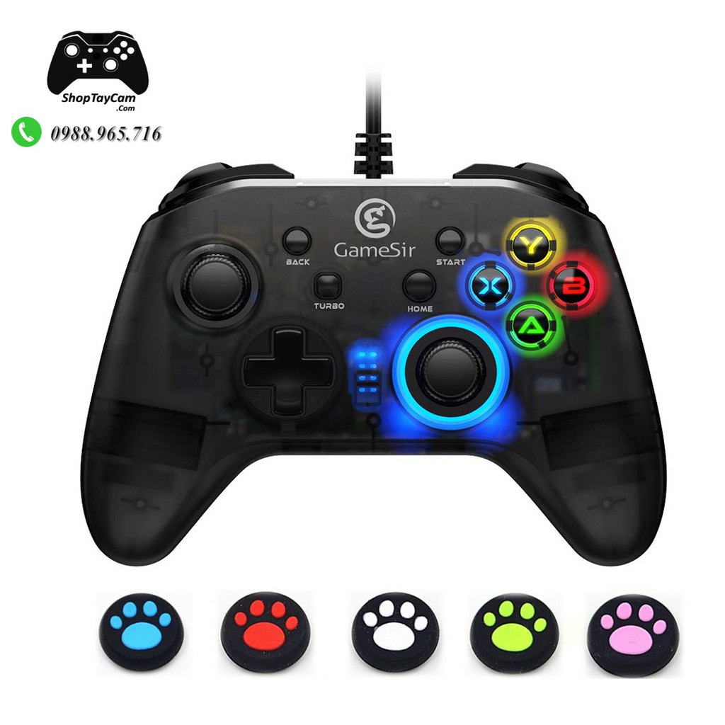 Tay Cầm Chơi Game GameSir T4W / T4 PRO Có Dây Chính Hãng cho PC / Laptop TỐT CHO FO4 /