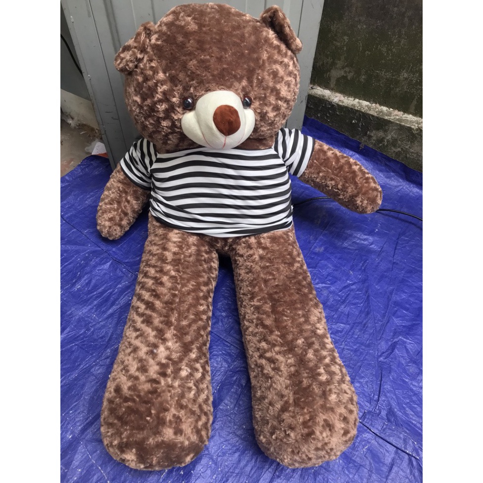 Gấu Bông Teddy 95cm và 1m1 - Gấu Bông To, Gối Ôm Hình Thú Teddy Nâu Bự Khổng Lồ Siêu Đáng Yêu - Giá Xưởng