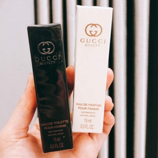 Cặp đôi nc hoa Gucci Guilty 15ml nguyên seal dạng xịt
