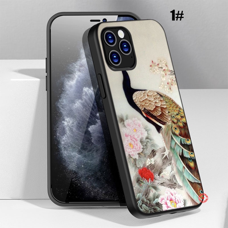 Ốp Điện Thoại Hình Chim Công ye18 Cho iphone 5 5s 6 6s 7 8 11 pro max plus se xr