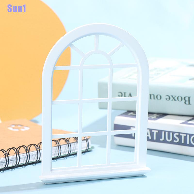 Cửa Sổ Gỗ Màu Trắng Tỉ Lệ 1: 12 Trang Trí Nhà Búp Bê