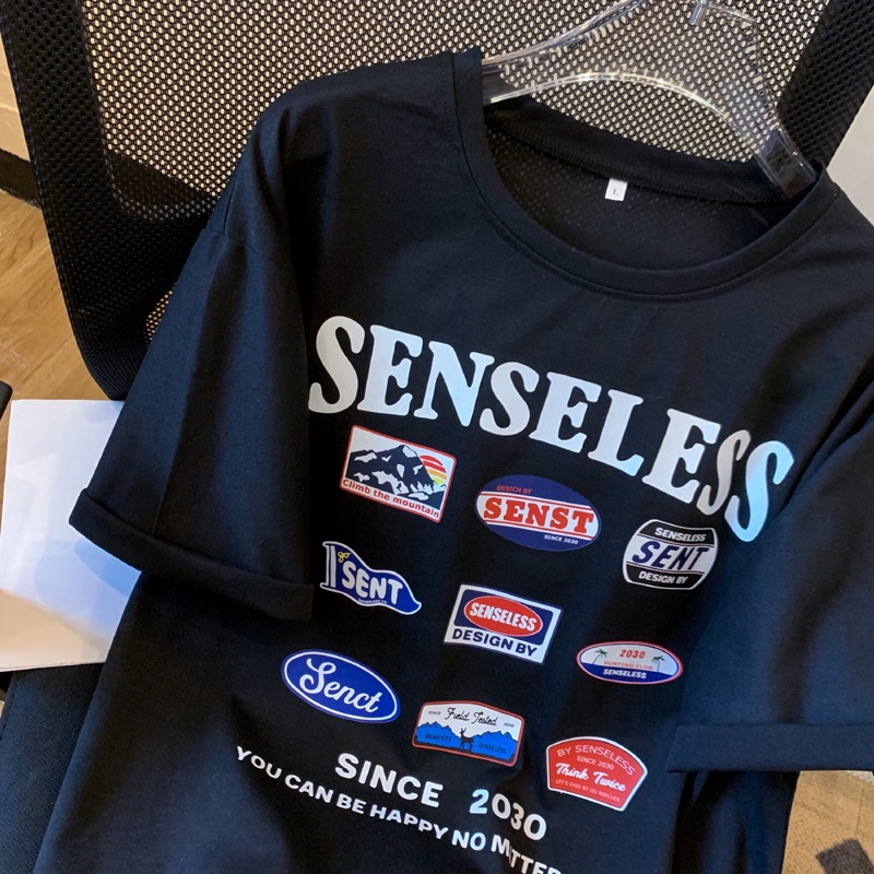 Áo Thun Tay Ngắn In Chữ Phong Cách Retro Thời Trang Mùa Hè Cho Nữ