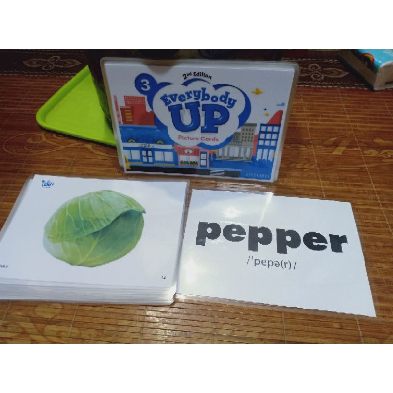 Thẻ ảnh - FLASHCARD Everybody Up 1,2,3,4,5 và Starter Ép plastic_Giáo cụ dạy học không thể thiếu