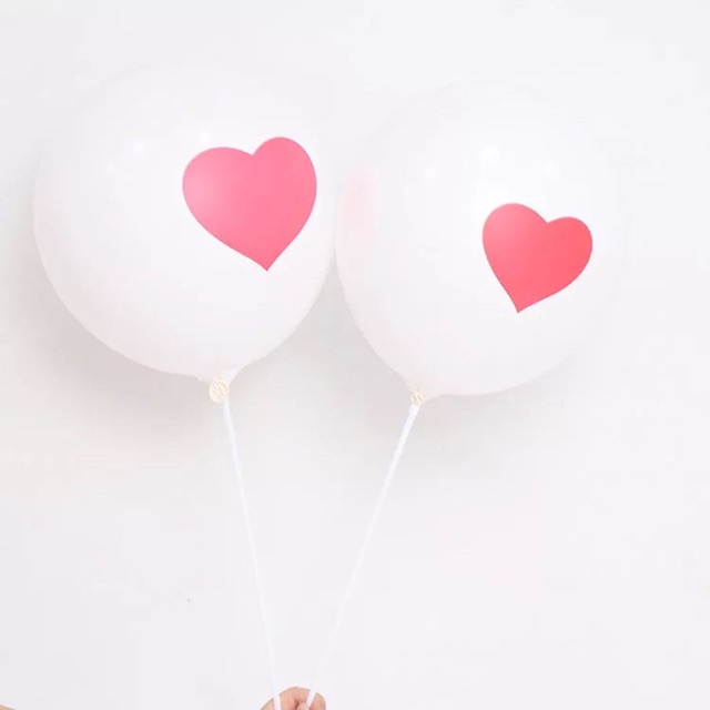 Set 10 Bong Bóng 12 inch Bằng Cao Su In Chữ LOVE Trang Trí Sự Kiện Đa Ứng Dụng