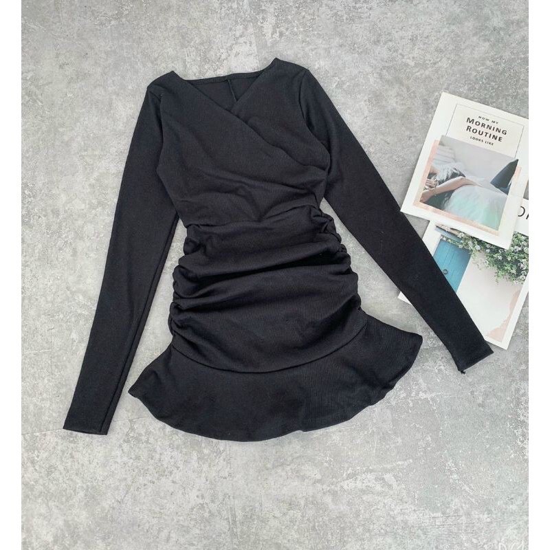 Đầm Cổ Tim Nhún Đuôi Cá (al) | BigBuy360 - bigbuy360.vn