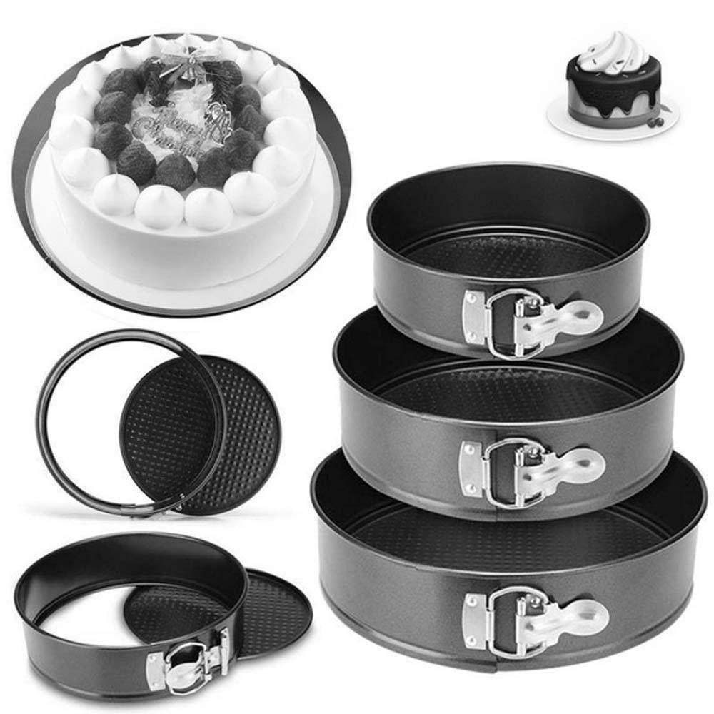 Khuôn Làm Bánh Hình Tròn Bằng Thép Carbon DIY
