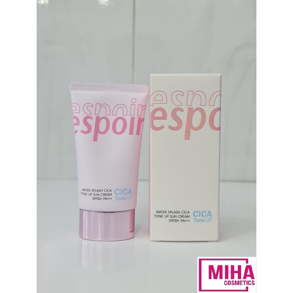 Kem Chống Nắng Nâng Tông eSpoir Water Splash Cica Tone Up Cream SPF50+ PA++++ 60ml Hàn Quốc