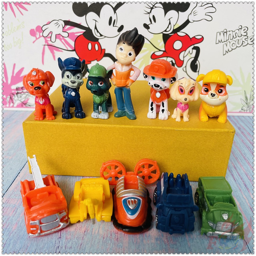 Bộ 12 mô hình đồ chơi nhân vật hoạt hình Paw Patrol xinh xắn