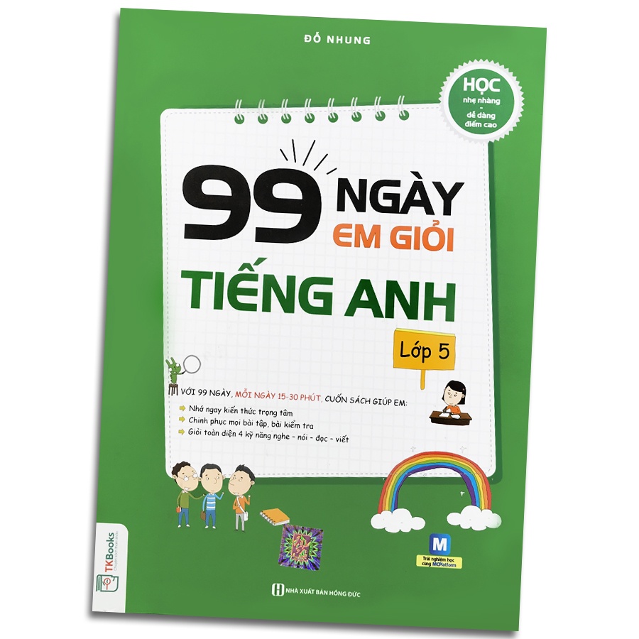 Sách - 99 Ngày Em Giỏi Toán, Tiếng Việt, Tiếng Anh - Lớp 5 (Bộ 3 quyển, lẻ tùy chọn)