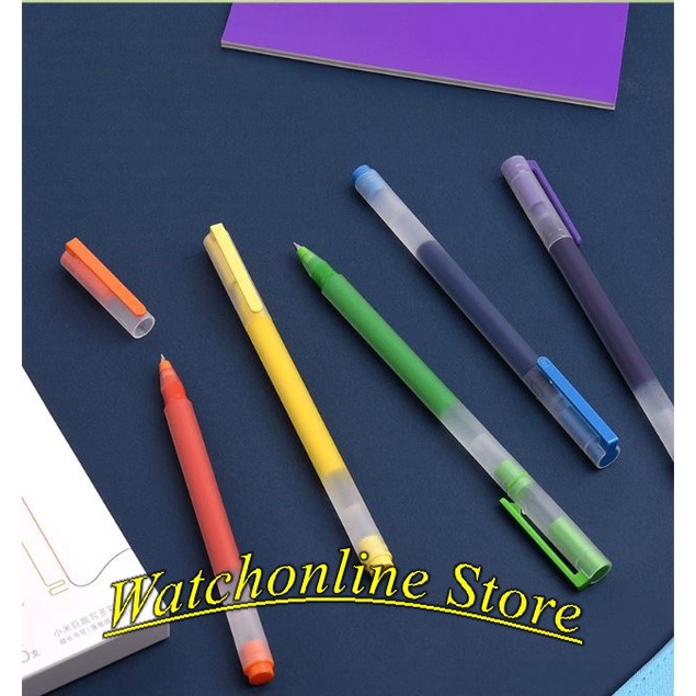 Hộp 5 Bút viết Xiaomi mực nước sắc màu ngòi 0,5mm