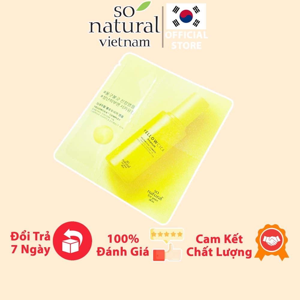 Tinh chất Yellow Cica Serum Sample Dạng Gói So Natural (2,5ml)