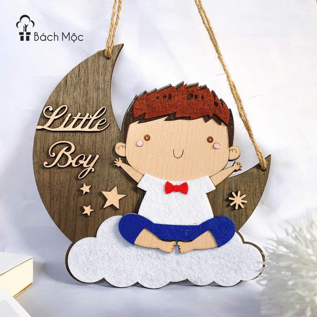 Bảng gỗ trang trí phòng cho Bé Trai Siêu dễ thương