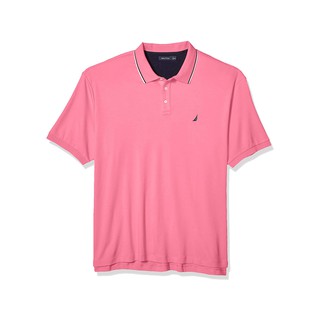FO76 SHOP KHO HÀNG XUẤT DƯ - NAUTICA - Áo Thun Polo Nam Classic Fit Vải Cotton Mềm Màu Hồng Cẩm Chuớng Big Size - Z84860