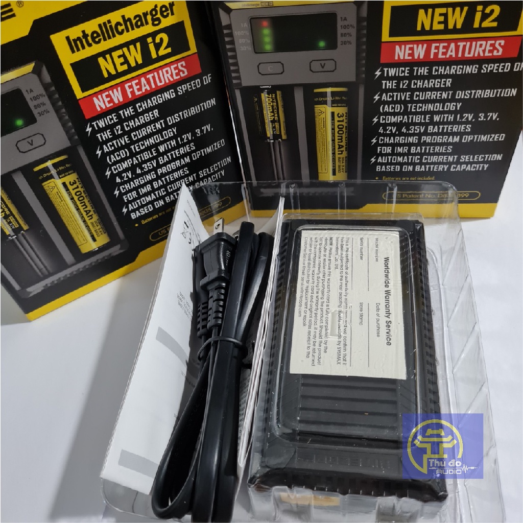 Bộ Sạc Pin thông minh Nitecore Intellicharger New i2 cao cấp