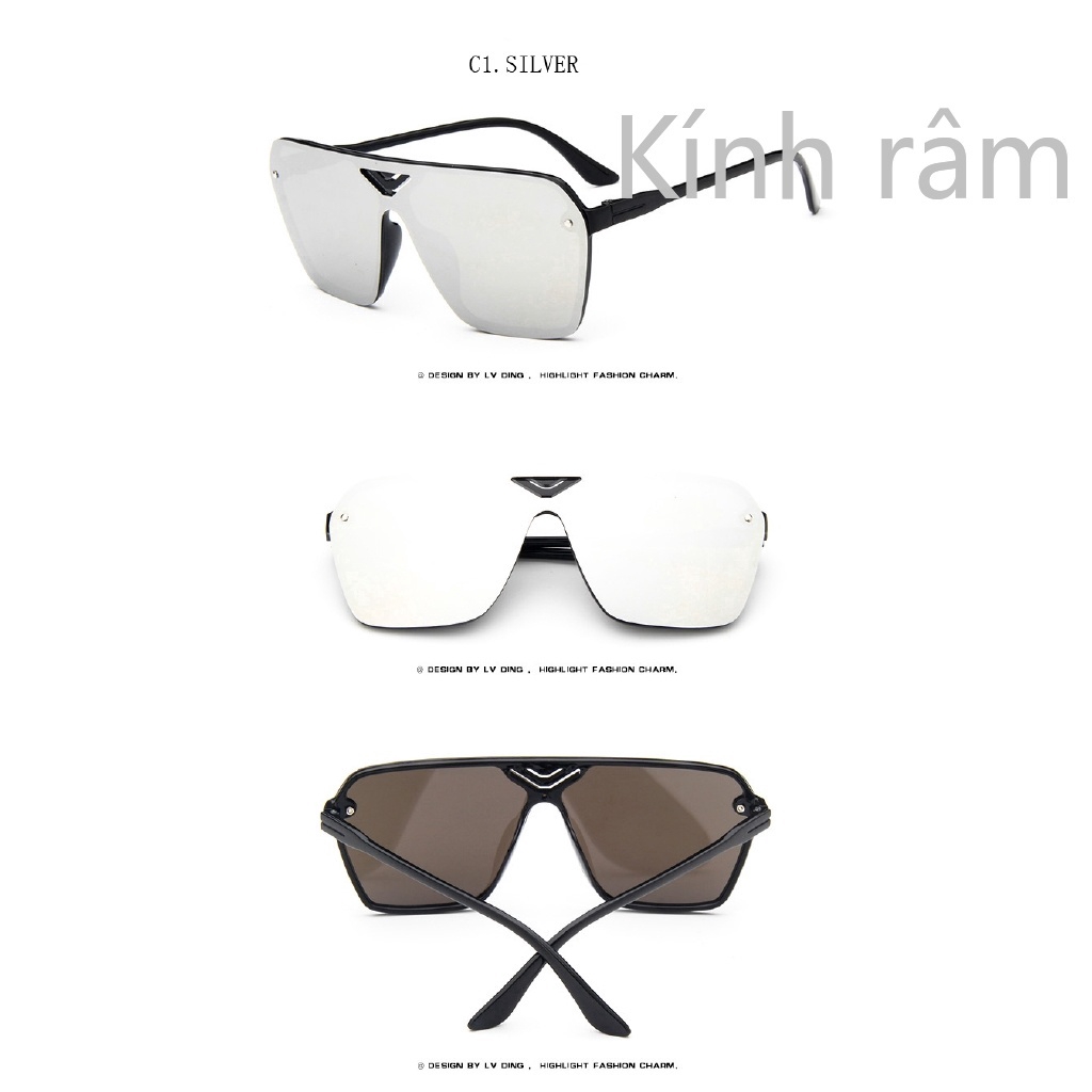 Kính mát tráng gương chống trượt dành cho nam và nữ