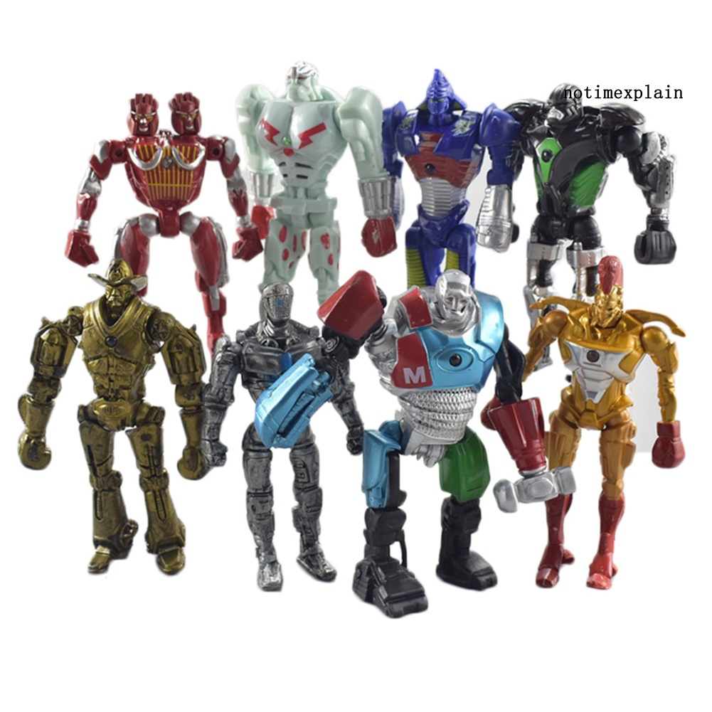 Set 8 mô hình đồ chơi nhân vật Adam Raider trong phim hoạt hình "Real Steel"