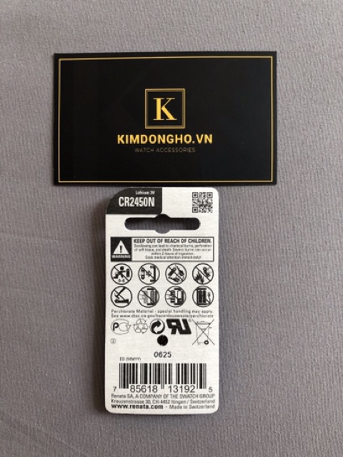 Viên pin CR2450 Renata Lithium 3V Chính Hãng Made In Swiss