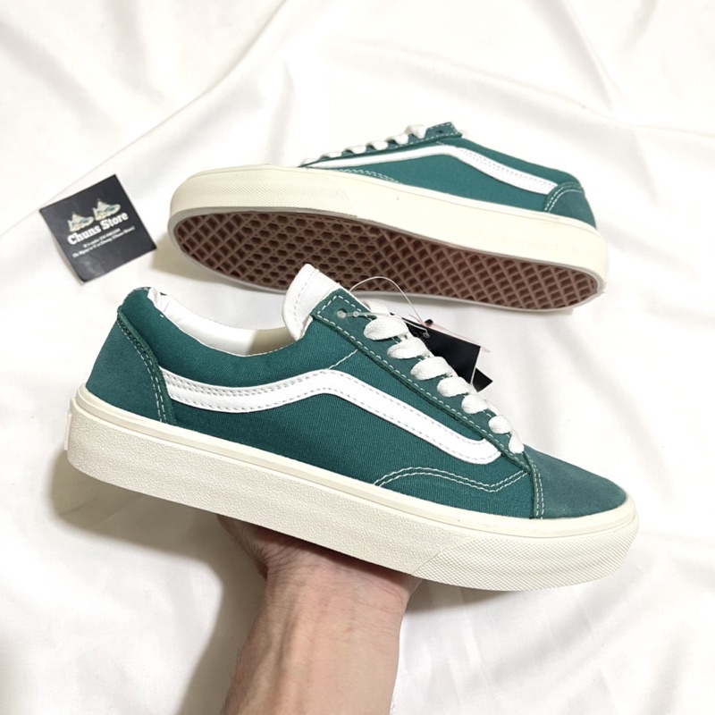 Giày Vans xanh lá kèm giấy gói cao cấp