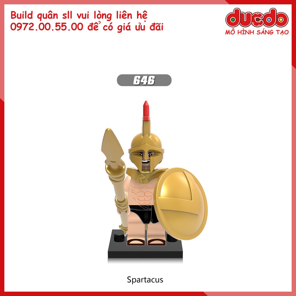 Minifigures lính Roma trung cổ, Hiệp sĩ - Nhận build quân số lượng lớn - Đồ chơi Lắp ghép Xếp hình XINH X0164 Mô hình