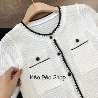 áo len mong 2 mau trang / den al704