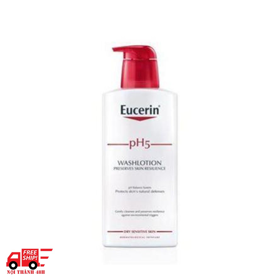 Sữa tắm Eucerin pH5 Washlotion 400ml - dạng gel, cho da nhạy cảm, có mùi 63073