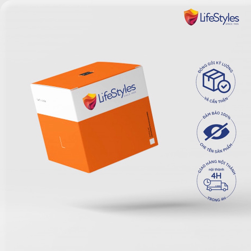 [Che Tên SP] Bao cao su LifeStyles SKYN Elite Non-latex siêu mỏng siêu mềm cao cấp 10 bao