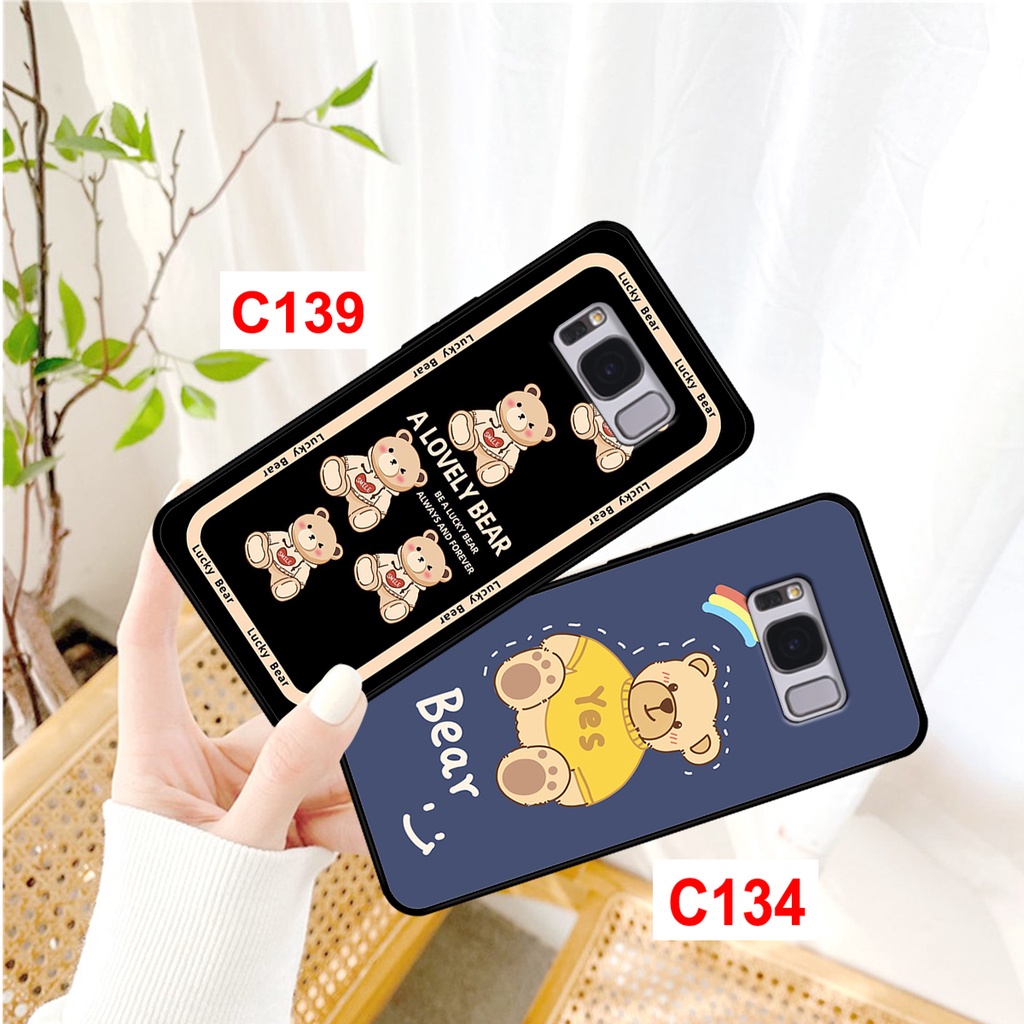 Ốp Samsung S8 - S8 plus in hình gấu đáng yêu,cute. ốp rẻ bền đẹp.