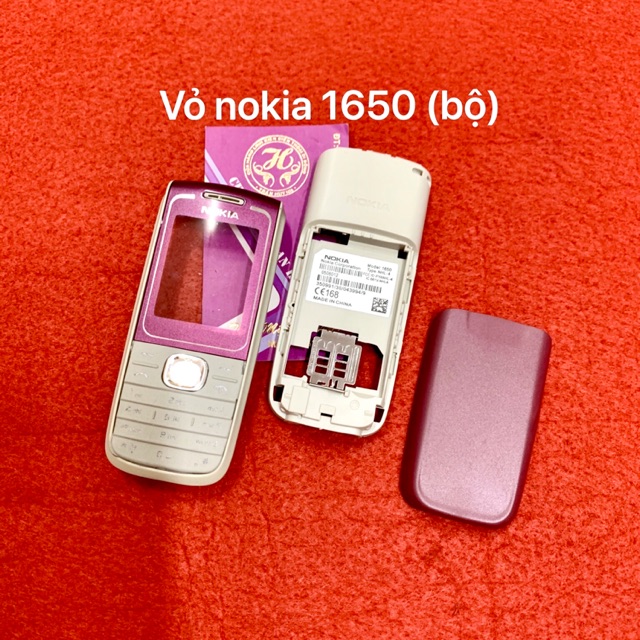 Vỏ nokia 1650 - kèm khung sườn, mặt trước, mặt sau, bàn phím