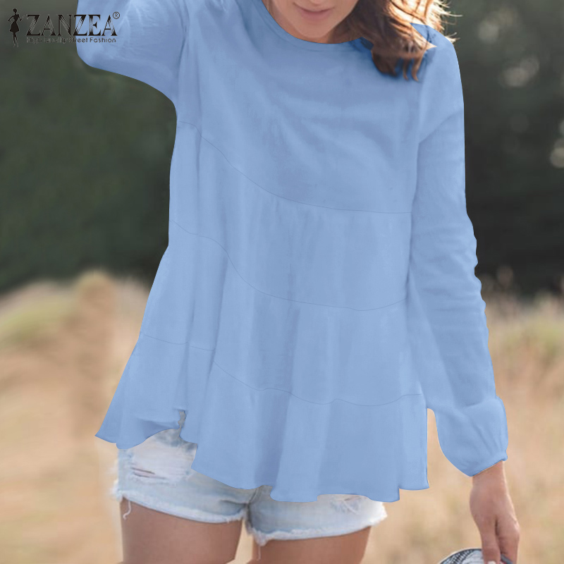 Áo Nữ ZANZEA Tay Dài Thời Trang Thanh Lịch