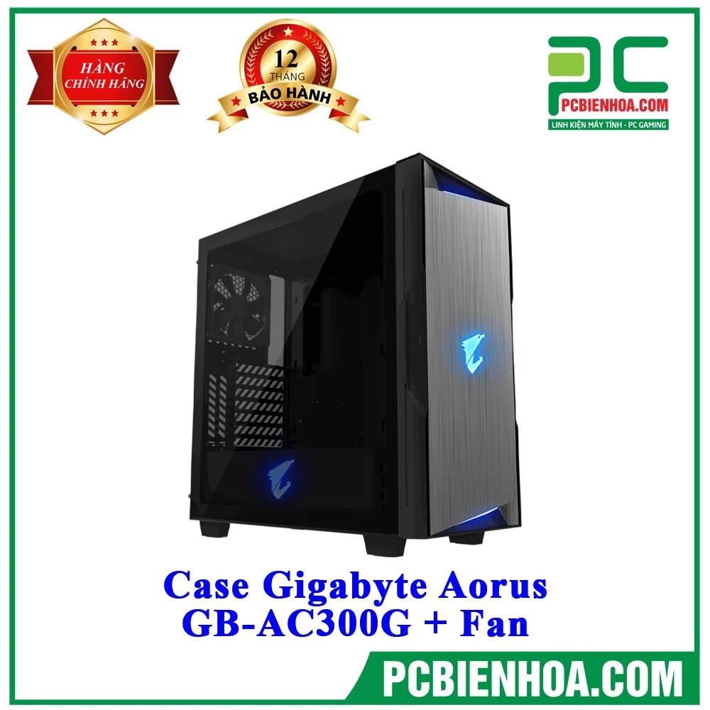 CASE GIGABYTE AORUS GB-AC300G TẶNG KÈM 2 FAN AORUS ( MID TOWER )