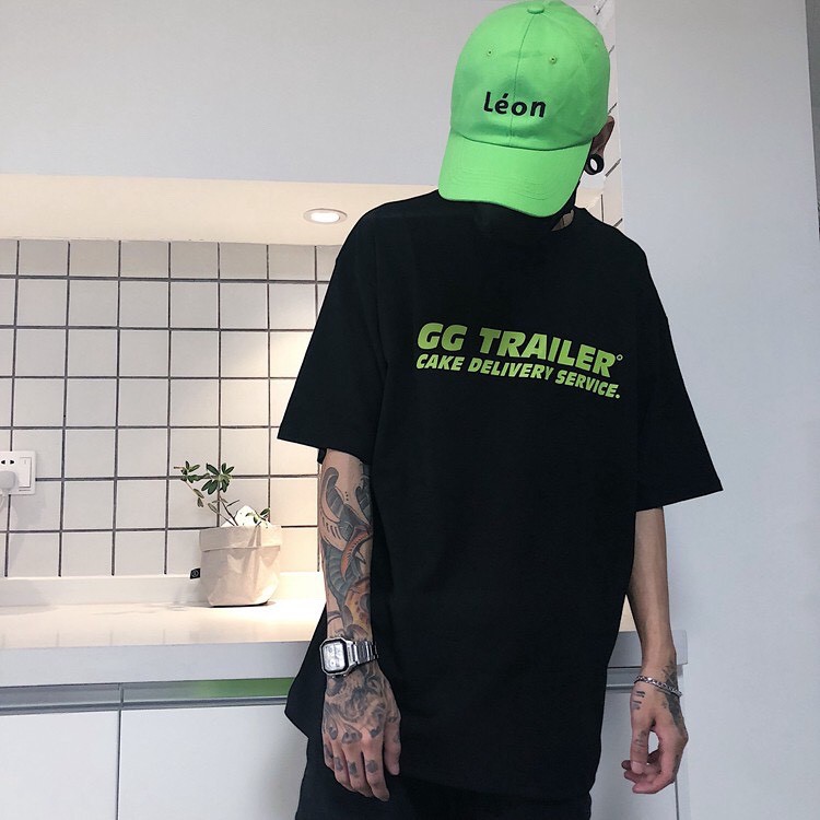 Áo thun tay lỡ 194SHOP vải coton dày dặn, co dãn, form rộng - CG TRAILER