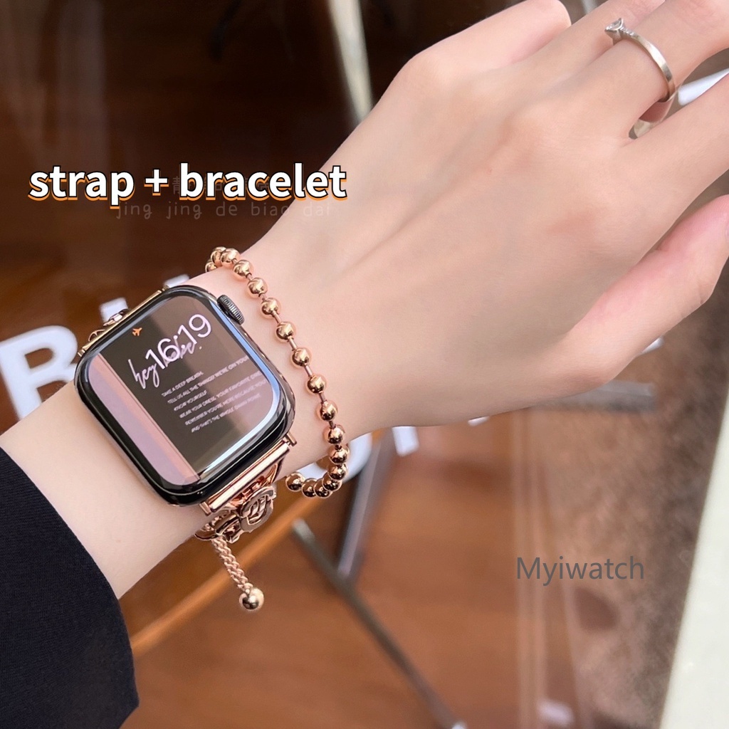 Dây Đeo Đồng Hồ Bằng Kim Loại Thời Trang Dành Cho iwatch serise 8 7 6 5 4 SE 3 2 1 45mm 41mm 40mm 44mm 42mm 38mm