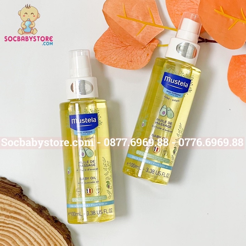 Dầu massage Mustela 100ml dành cho bé sơ sinh và trẻ nhỏ