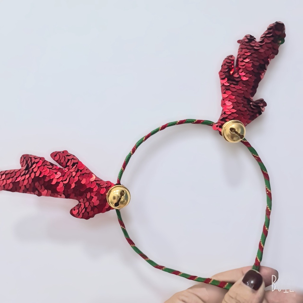 Cài Tóc Noel Sừng Nai Ngắn Siêu Xinh