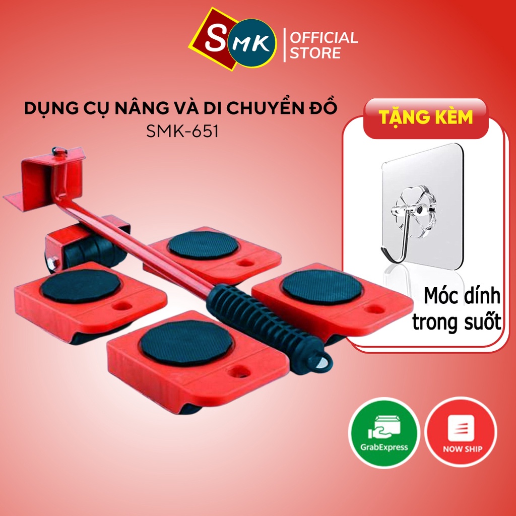 Dụng Cụ Di Chuyển Đồ Thông Minh SMK-651, Nâng Đồ Nặng, Tủ, Bàn, Ghế Các Loại
