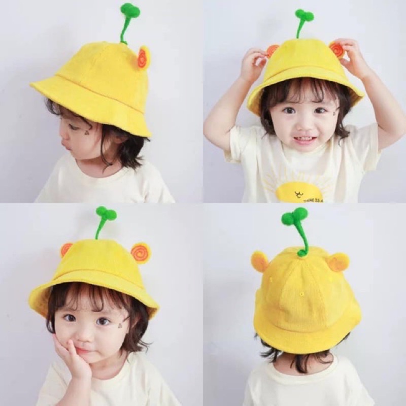 Nón bucket mầm cây hot trend thời trang dành cho người lớn và trẻ em