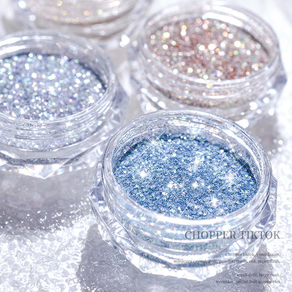 [Hàng mới về] Bột kim tuyến trang trí móng lấp lánh xinh xắn Cadizx
