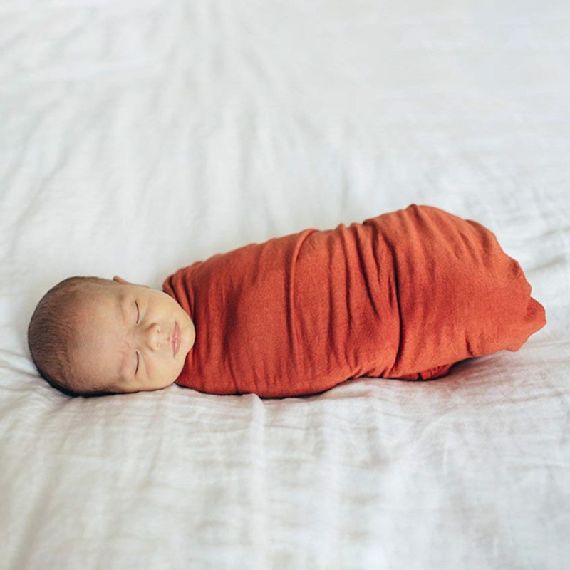 Some Túi Ngủ Quấn Đầu Thắt Nút Đuôi Beanie Màu Trơn Cho Trẻ Sơ Sinh
