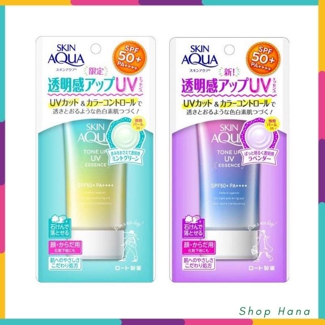 [KEM 80Gr] Kem Chống Nắng Skin Aqua Tone up UV SPF 50+ PA++++ Kiềm dầu, Nâng tông 80gr Nội địa Nhật HNH018