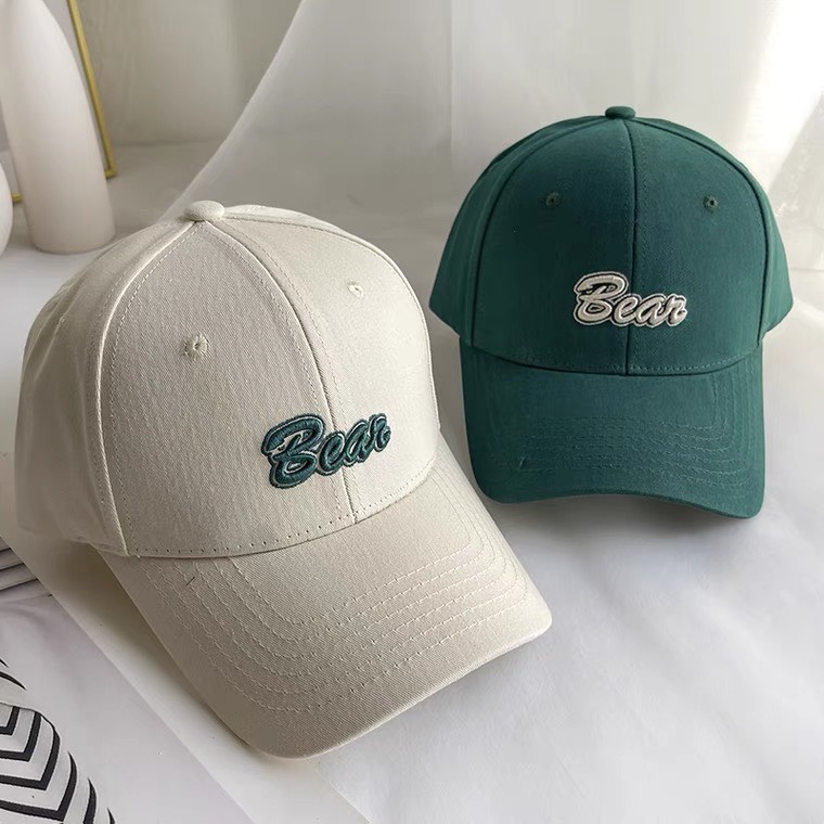 Mũ lưỡi trai ❤️ Nón kết nam nữ thêu chữ Bear chất kaki cotton cao cấp - MK30