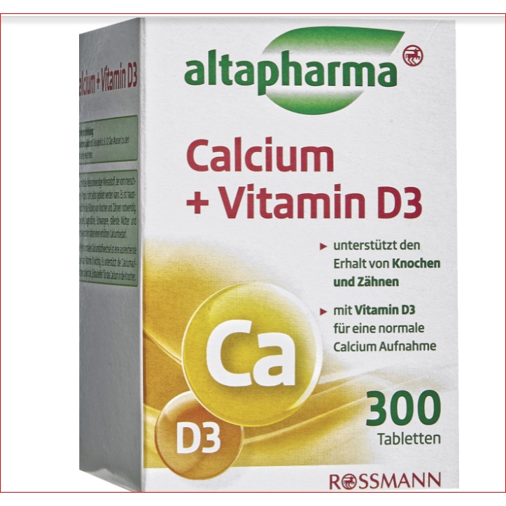 Đồ uống Altapharma Calcium 1000 + D3 lọ 300 viên