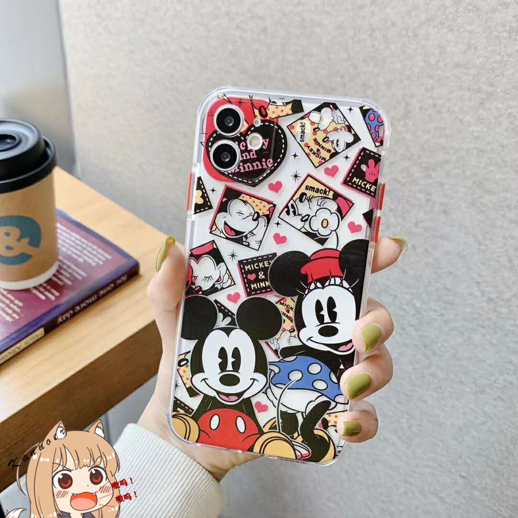Ốp Điện Thoại Chống Va Đập In Hình Chuột Mickey Cho Iphone 12 Se2 11pro Xs Xr 8plus I7 Xs Max