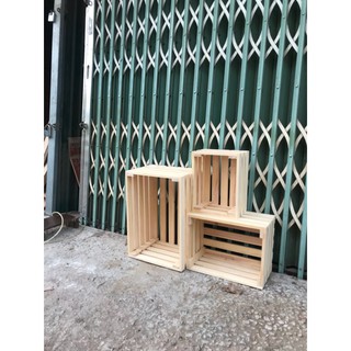 Combo 3 thùng gỗ pallet đa năng