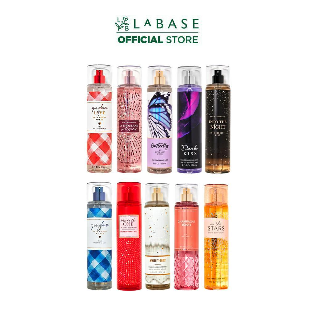 Xịt thơm toàn thân body mist Bath And Body Works hương nước hoa các mùi chai 236ml