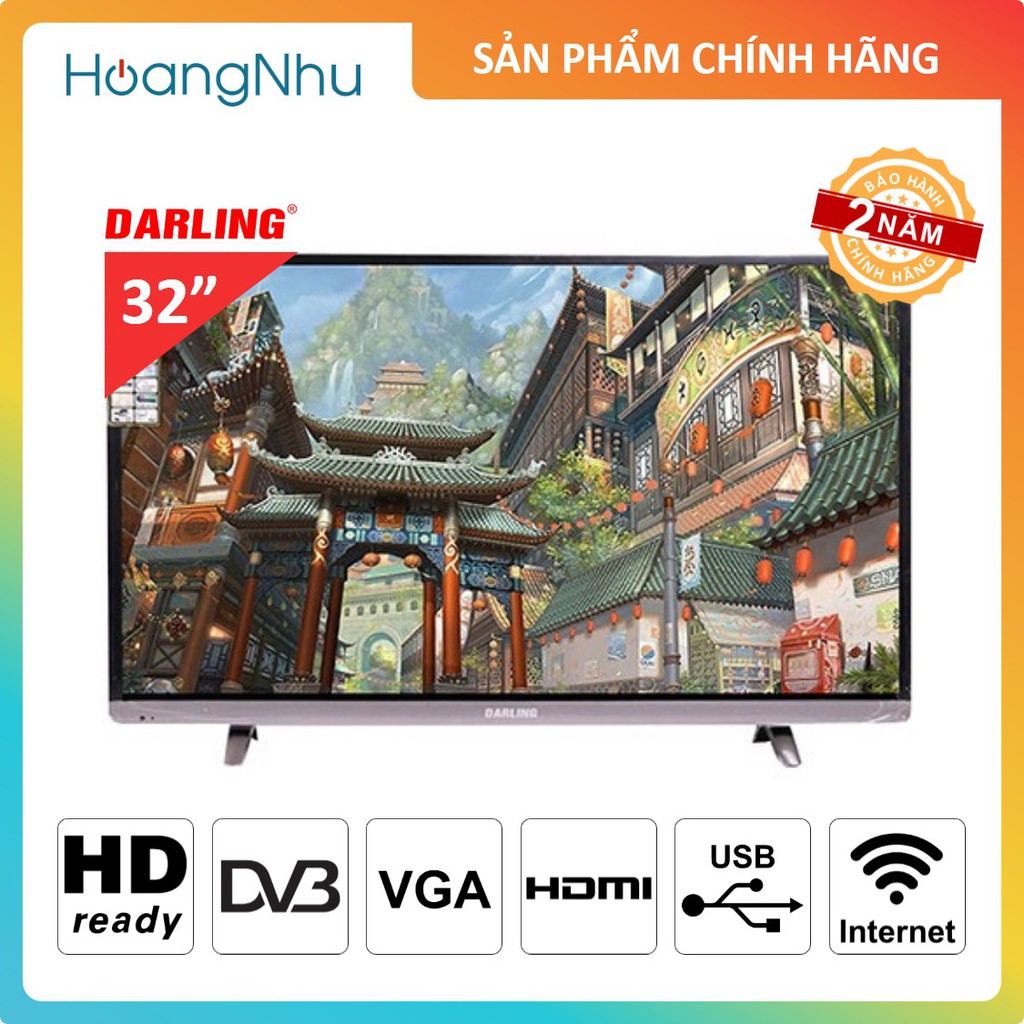 Smart TV Darling 32 inch model 32HD960S / 32HD960-S1 ( HD Ready, Internet TV, truyền hình kỹ thuật số Hãng - 2 năm BH